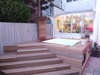 Completed Deck and Spa